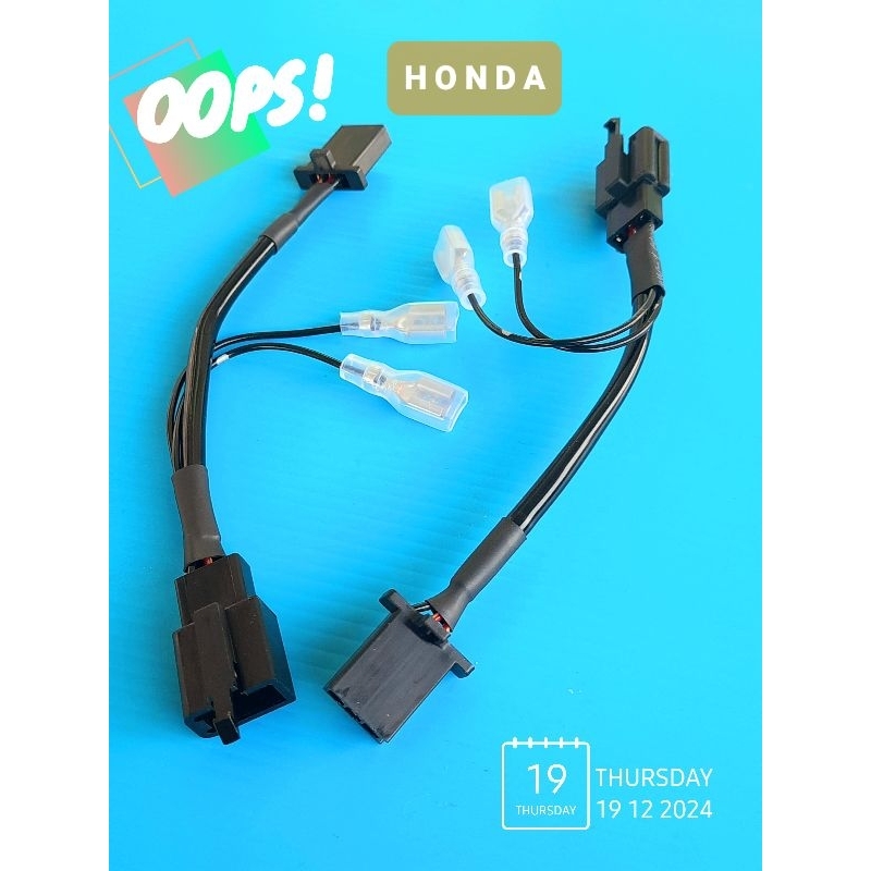 ปลั๊กต่อพ่วงหลอดไฟหรี่เลี้ยวHONDA Wave125iรุ่นLEDโดยไม่ต้องตัดต่อสายไฟ(บรรจุ2ตัว)