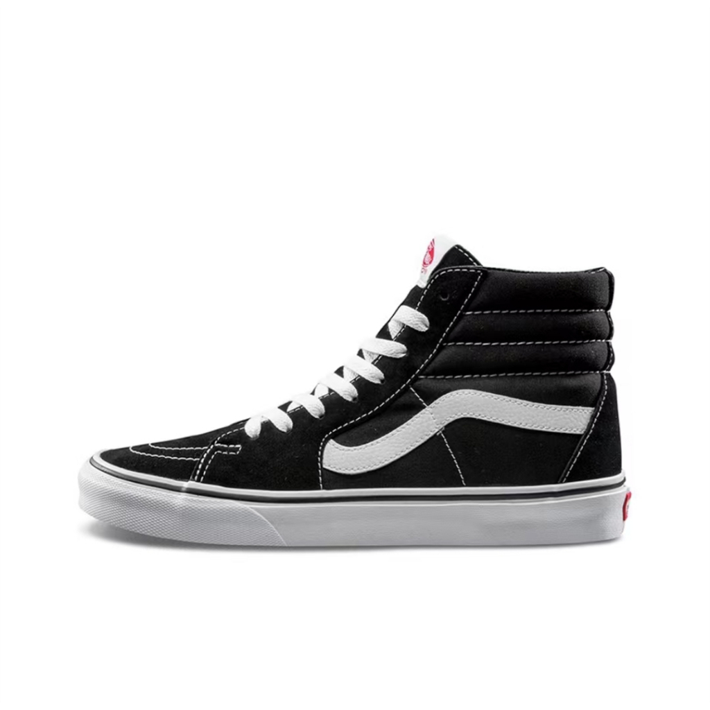 【พร้อมส่ง ของแท้ 100%】SK8 High Top รองเท้าผ้าใบ Black ของแท้ 100% Unisex
