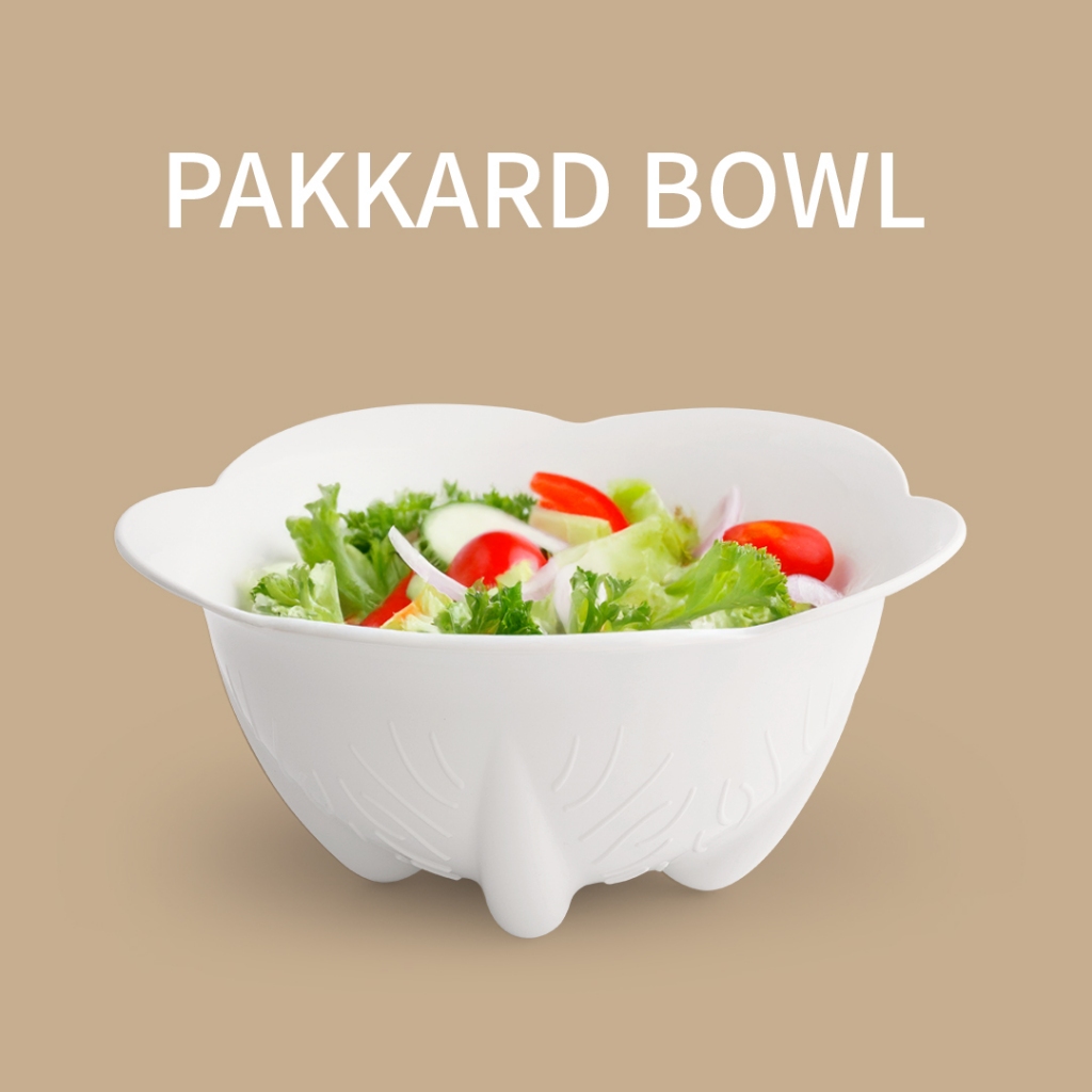Pakkard Bowl ชามสลัดผัก ดีไซน์ ผักกาด เฉพาะชิ้นล่างเท่านั้น Qualy (ควอลี่)