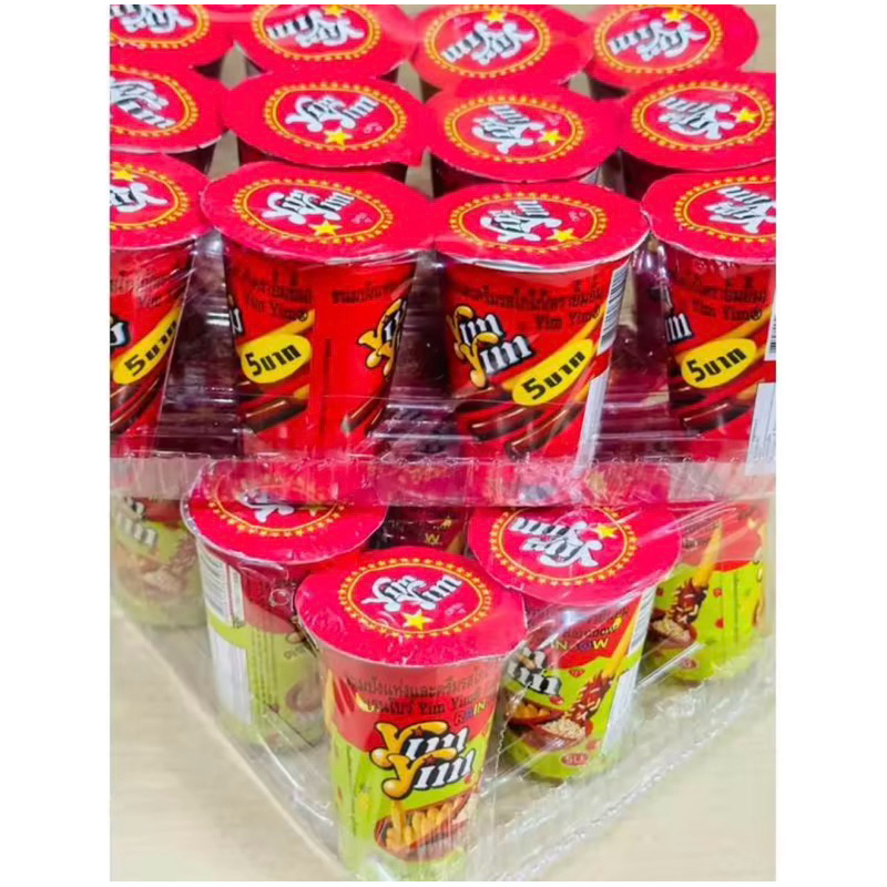 ยิ้มยิ้มYimYim (12ถ้วย)บิสกิตแท่งจิ้ม ขนมยุค90 อร่อย - รูปที่ 2