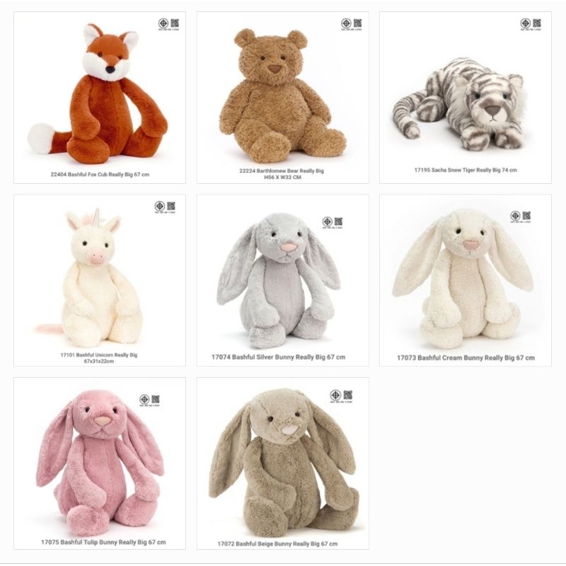 Jellycat - เจลลี่แคท - Jellycat 67 cm - ตุ๊กตา และ ของเล่น ตุ๊กตาสำหรับเด็กแรกเกิด - Really Big