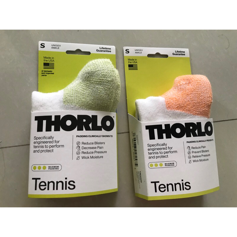 ถุงเท้าใส่เล่นเทนนิสTHORLOข้อสั้น เหนือตาตุ่มประมาณ 1