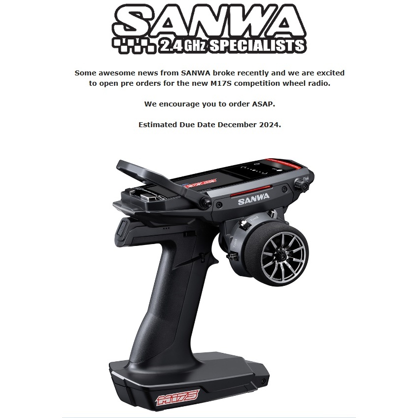 NEW!!! Sanwa M17S Radio + RX-493i Receiver