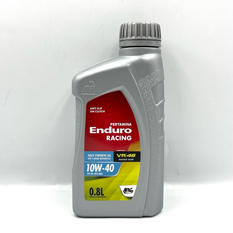 น้ำมันเครื่อง 4T (ENDURO) RACING 10W-40 เกรดสังเคราะห์ JASO MA2 API SL แพคเกจใหม่