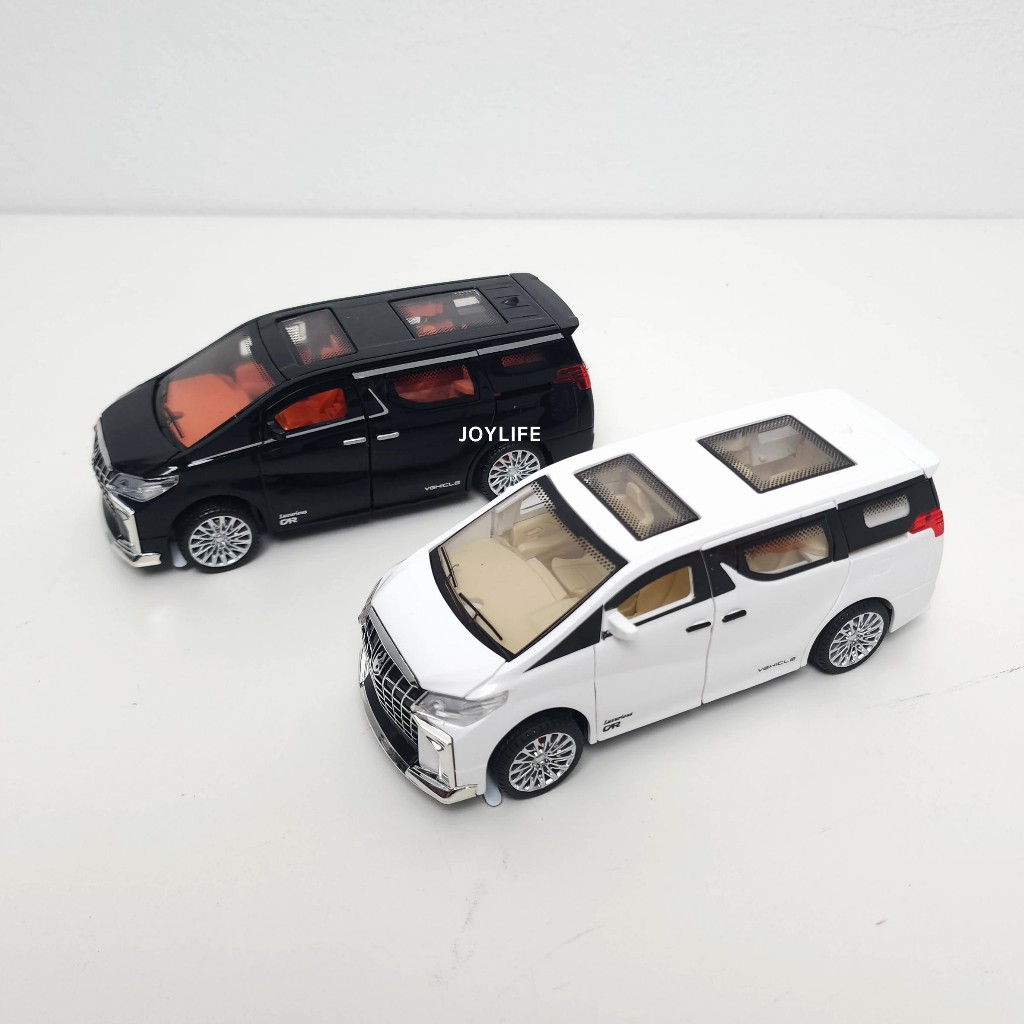 โมเดลรถตู้ มีเสียง-ไฟ Toyota Alphard เปิดประตูได้