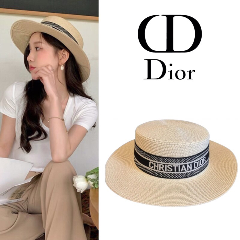 หมวกสาน Christian Dior D-Bobby Small Brim Hat