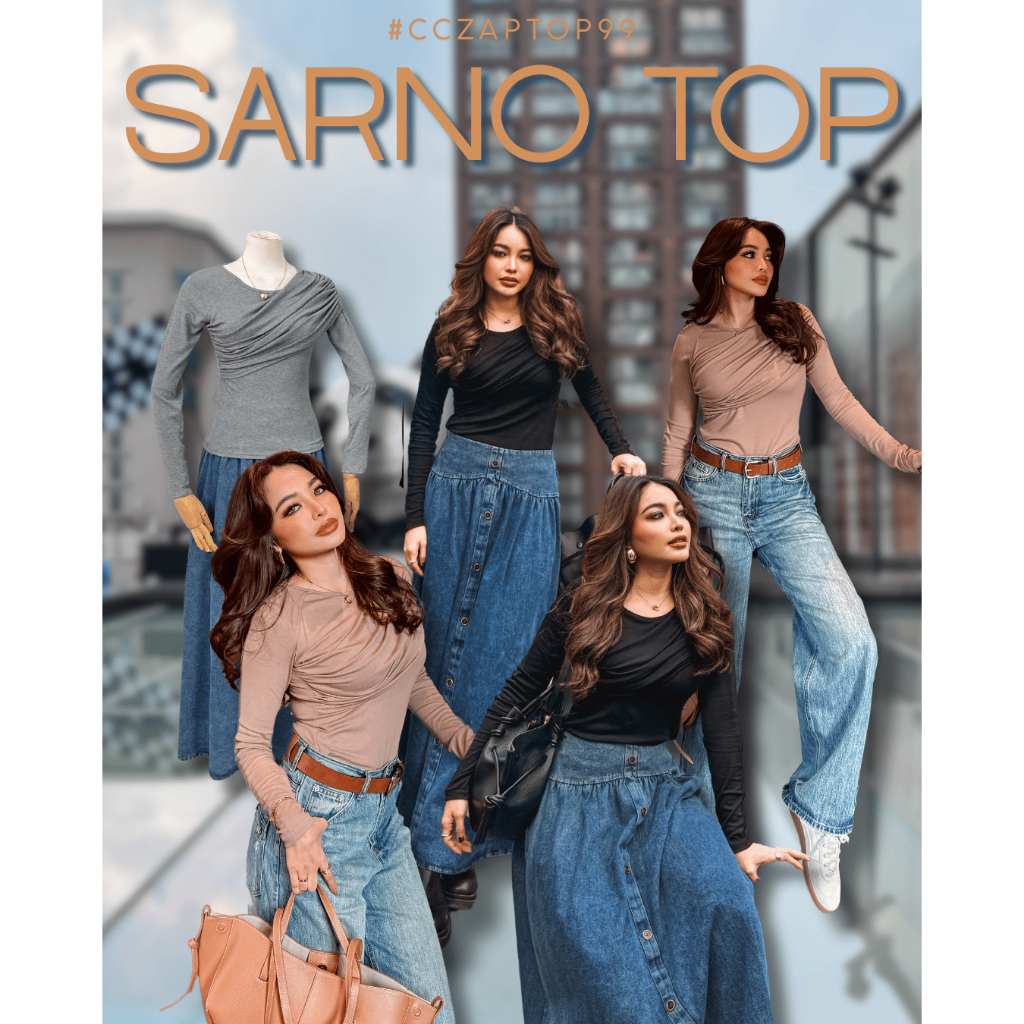 Chuuclothing Sarno top [สินค้าพร้อมส่ง] เก็บโค้ดลด 30% สูงสุด 600 ฿ ที่หน้ากิจกรรมนะคะ
