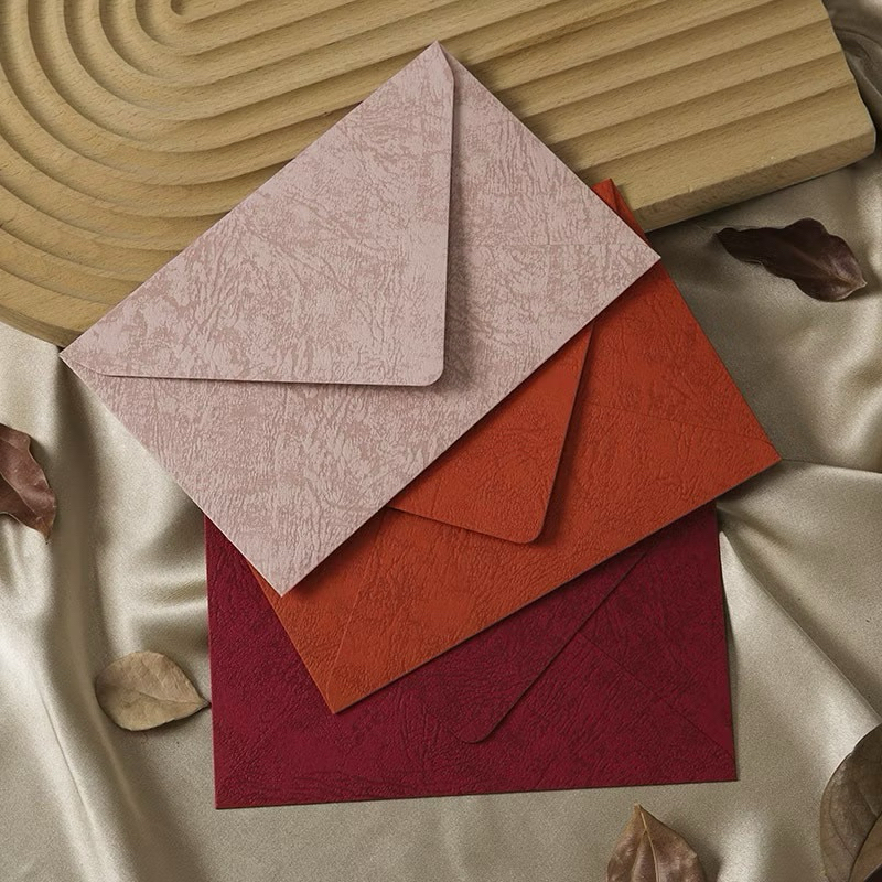 ‼️พร้อมส่ง‼️ซองจดหมายโรแมนติก Retro ขนาด16.5*11cm. กระดาษซองจดหมายคลาสสิก Textured Envelope