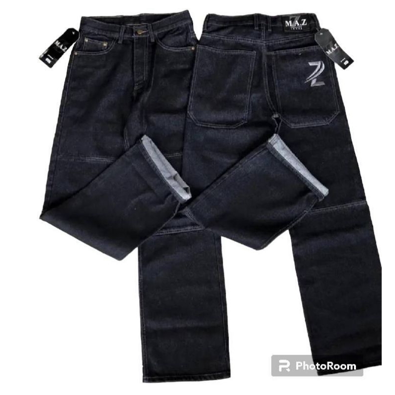 ยีนส์กระบอกใหญ่ขาต่อ M.A.Z
