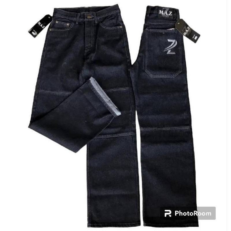 ยีนส์กระบอกใหญ่ขาต่อ M.A.Z
