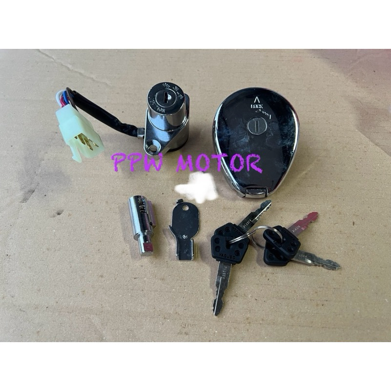 ชุดกุญแจ Kawasaki Boss175 คอ+ฝาถัง