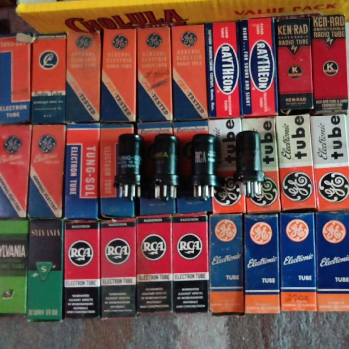 6SJ7 NOS หลายแบรนด์ GE RCA SYLVANIA TUNG SOL ราคา/หลอด