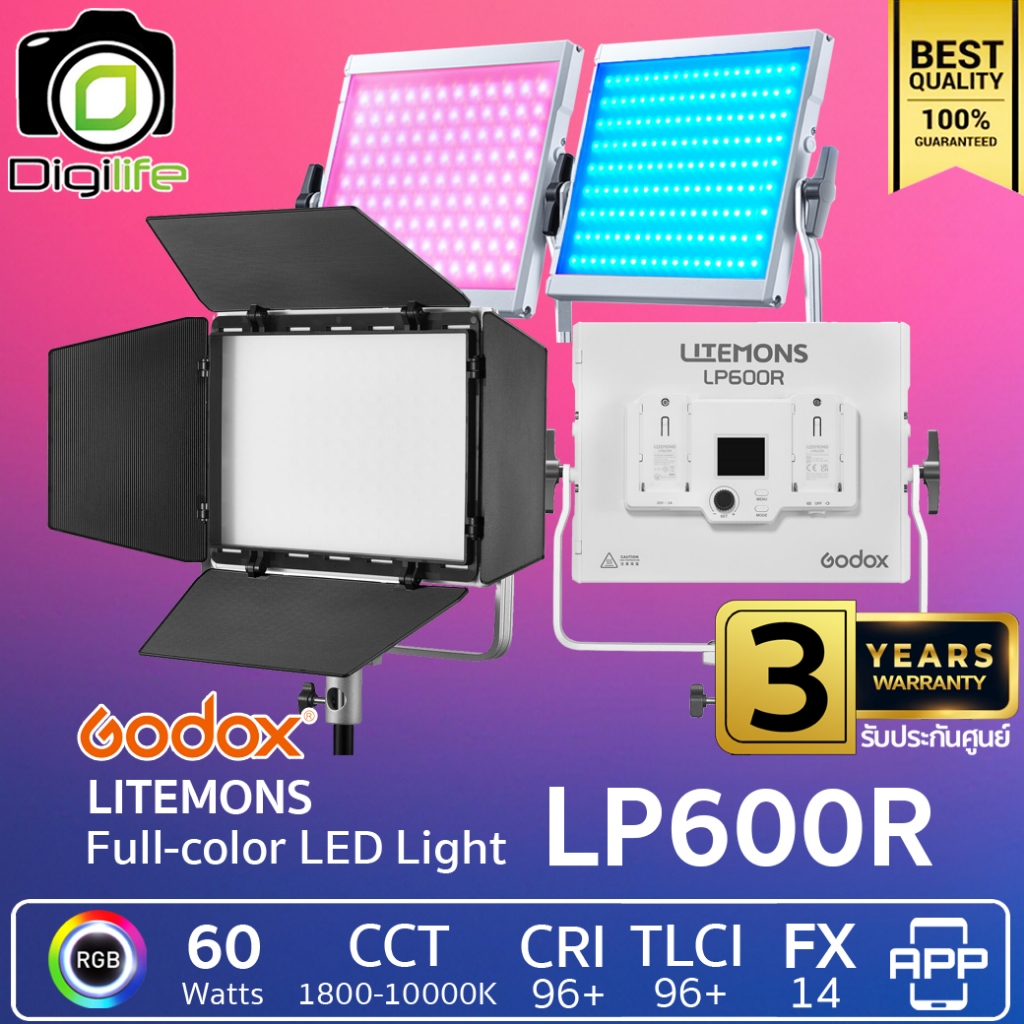 Godox LED Litemons LP600R 60W RGB - รับประกันศูนย์ Godox Thailand 3ปี