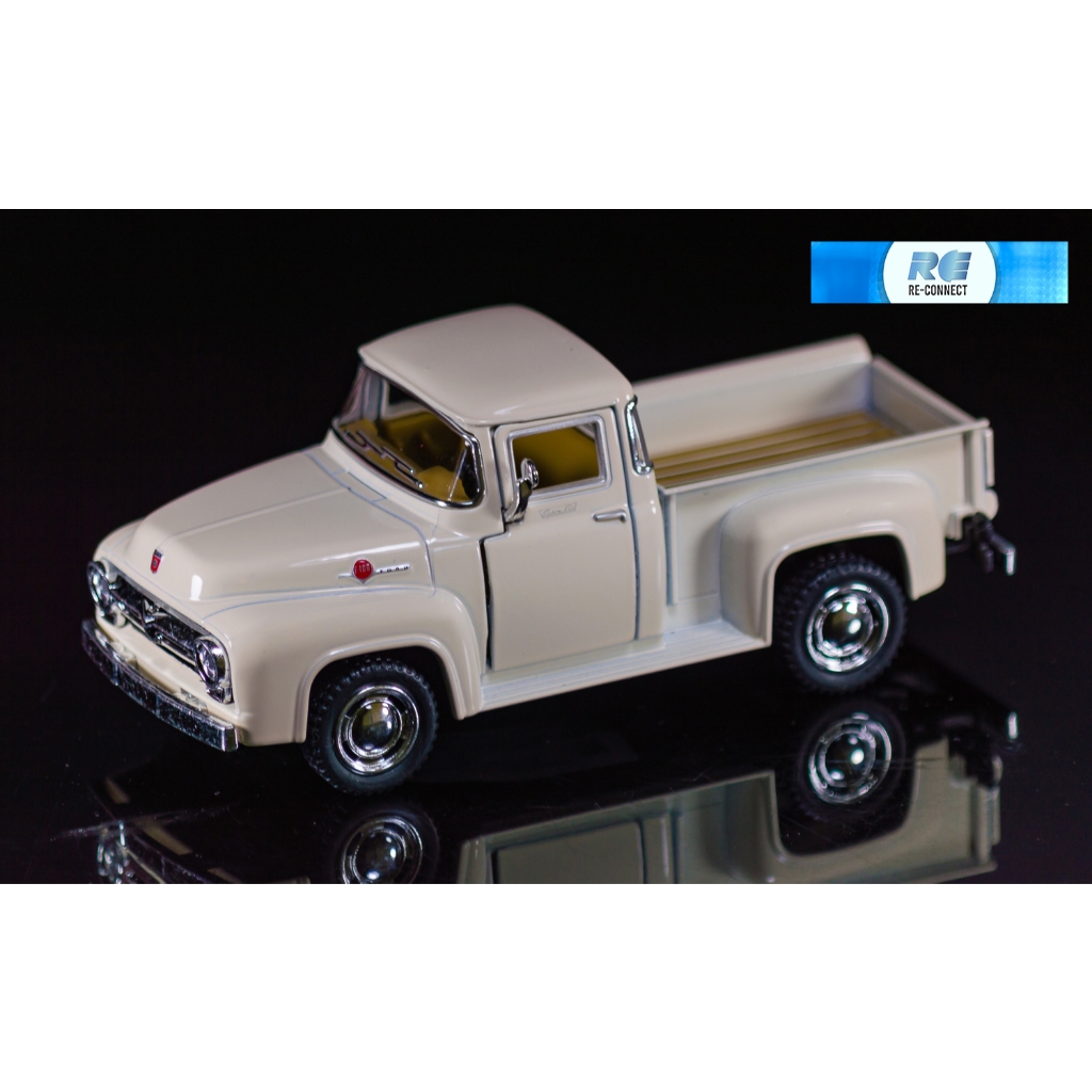 โมเดลรถกระบะ โบราณ รถบรรทุก ฟอร์ด ปิคอัพ ของเล่น สะสม KINSMART 1:38 1956 Ford F-100 Pickup Diecast Classic Model Toy Car