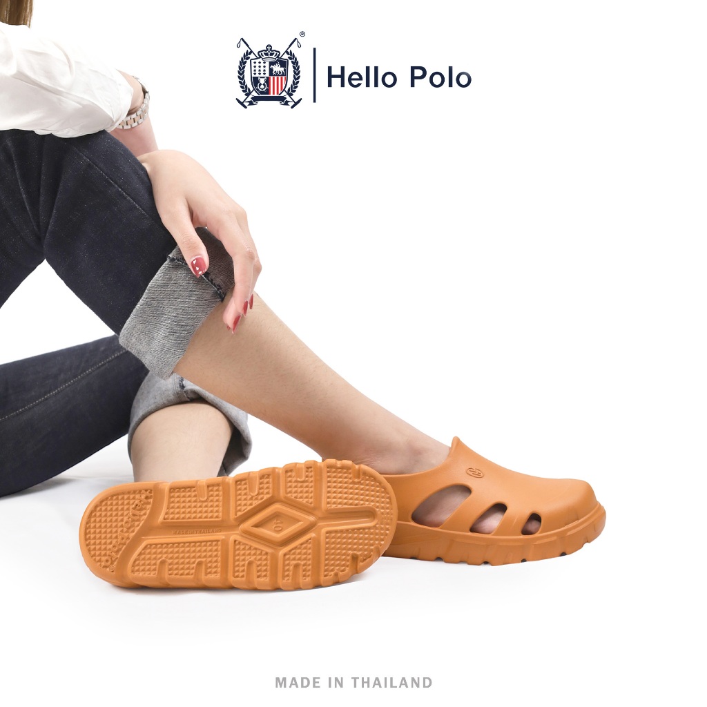 Hello Polo รุ่น HP8035 รองเท้าแตะแบบรัดส้น พื้นนิ่มแฟชั่น น้ำหนักเบา Size 36-45 - รูปที่ 7