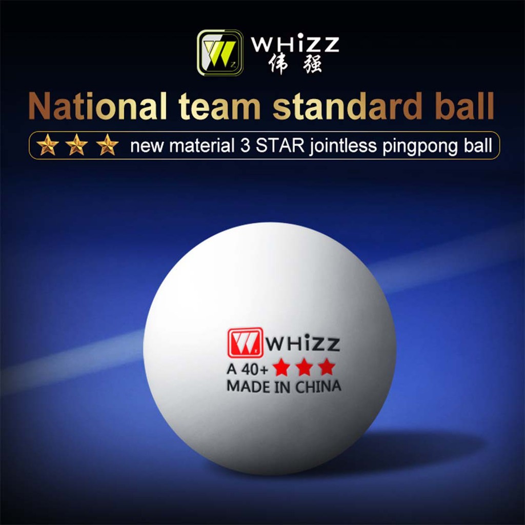 ลูกปิงปอง Whizz 3 ดาว สีขาว จำนวน 100 ลูก