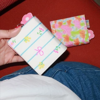 *อ่านก่อนตัดสินใจซื้อ*amuse.stuff-chopy wallet กระเป๋าตังค์ใบเล็กพิมพ์ลาย