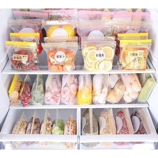 kingshopping(2259)ถุงซิปคู่ถนอมอาหาร( ราคาต่อกล่อง)เก็บในช่องแช่แข็งได้ ป้องกันความชื่นและถนอมอาหาร