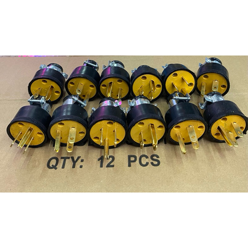 ปลั๊กต่อสายไฟ15A(1กล่อง12ชิ้น)