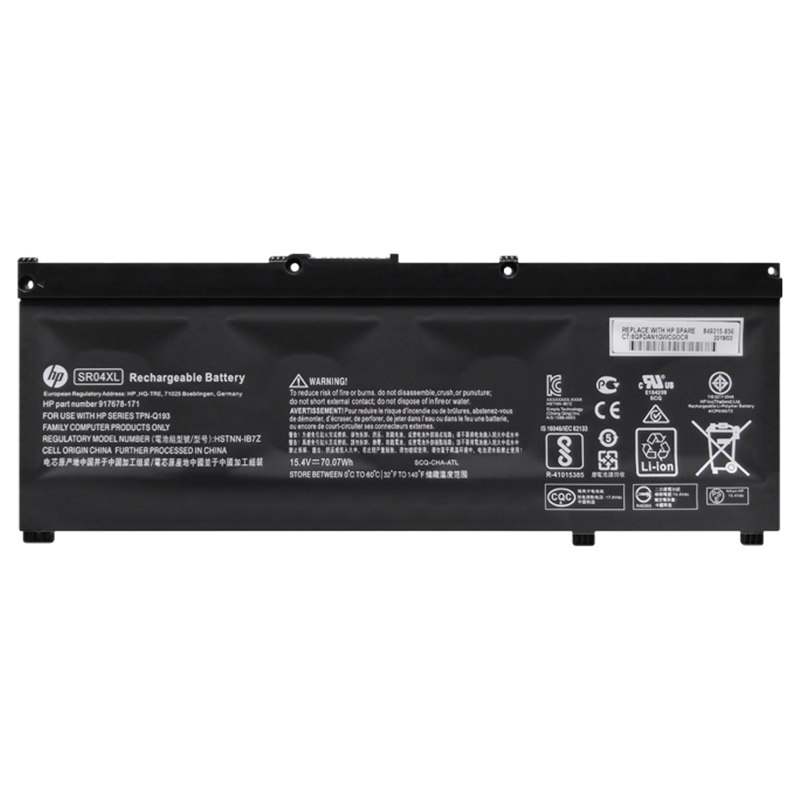 ★HP แบตเตอรี่ ของแท้ SR04XL HP Omen 15 2018, 15-ce0xx 15-ce001tx 15-ce022tx 15-ce020tx 15-ce084tx HP Battery