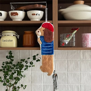 🏷️[Home] ผ้าเช็ดมือ หนานุ่ม หมาคุัชชุน น่ารัก ลายการ์ตูน ผ้าเช็ดมือนาโน อเนกประสงค์ทำความสะอาด ลายขี้ริ้วน่ารัก