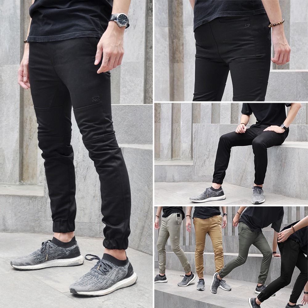 Simple&Raw - Sk823 JasonJogger (Black)