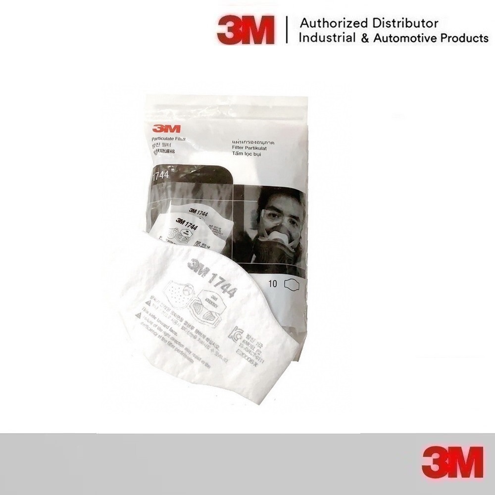 3M 1744 1744C แผ่นกรองฝุ่น (10ชิ้น) Particulate Filter