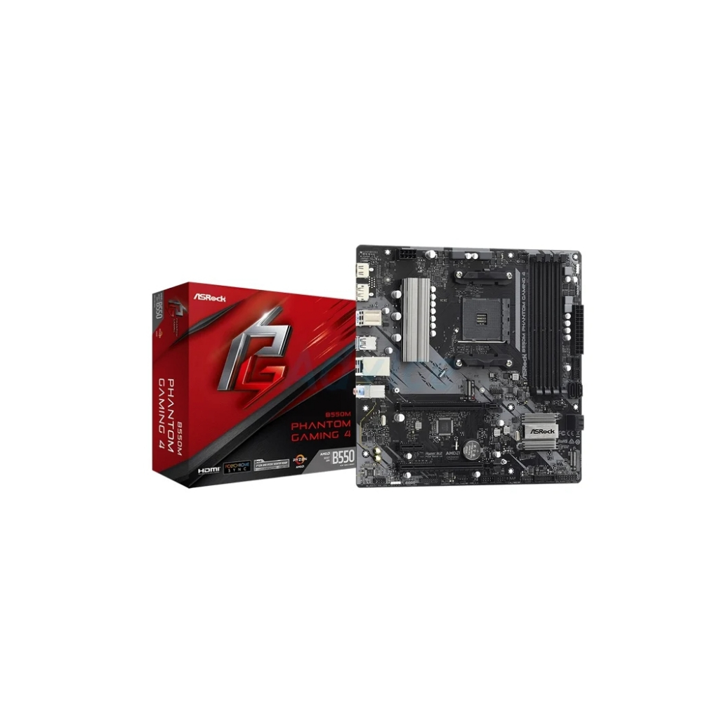 MAINBOARD (AM4) ASROCK B550M PHANTOM GAMING4