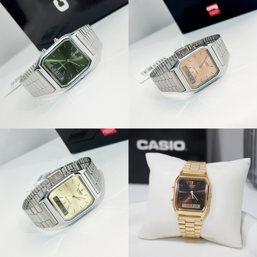 🎁CASIO STANDARD AQ-230A/AQ-230GA ของแท้ 100% พร้อมส่ง ประกัน 1 ปี