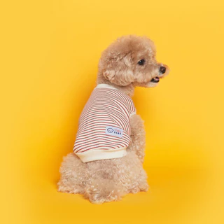 Best seller FLOT เสื้อผ้าสัตว์เลี้ยงจากเกาหลี ผ้าพรีเมียม แขนกุดใส่สบาย รุ่น DAILY PUPPY SLEEVELESS T-SHIRT