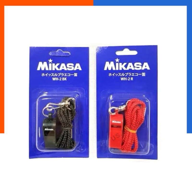 นกหวีด MIKASA WH-2 นกหวีดผู้ตัดสิน พร้อมสายคล้องคอ ของแท้ 100% เสียงดัง นกหวีดกรรมการ MIKAZA มิกาซ่า