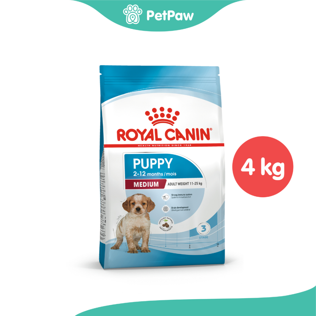 Royal Canin MEDIUM PUPPY ลูกสุนัขพันธุ์กลาง 4 kg