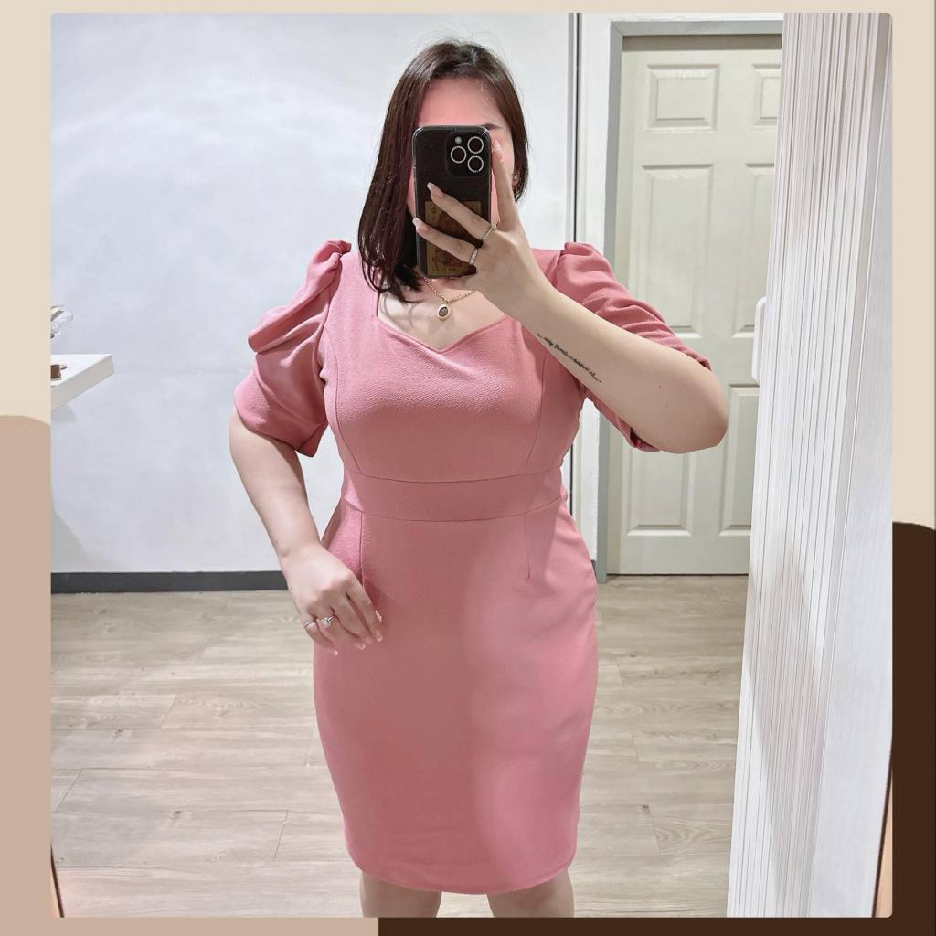 เดรสออกงานสาวอวบไฮโซมีซิปหลัง -Y2- อก 40-46“ >> parery.ps