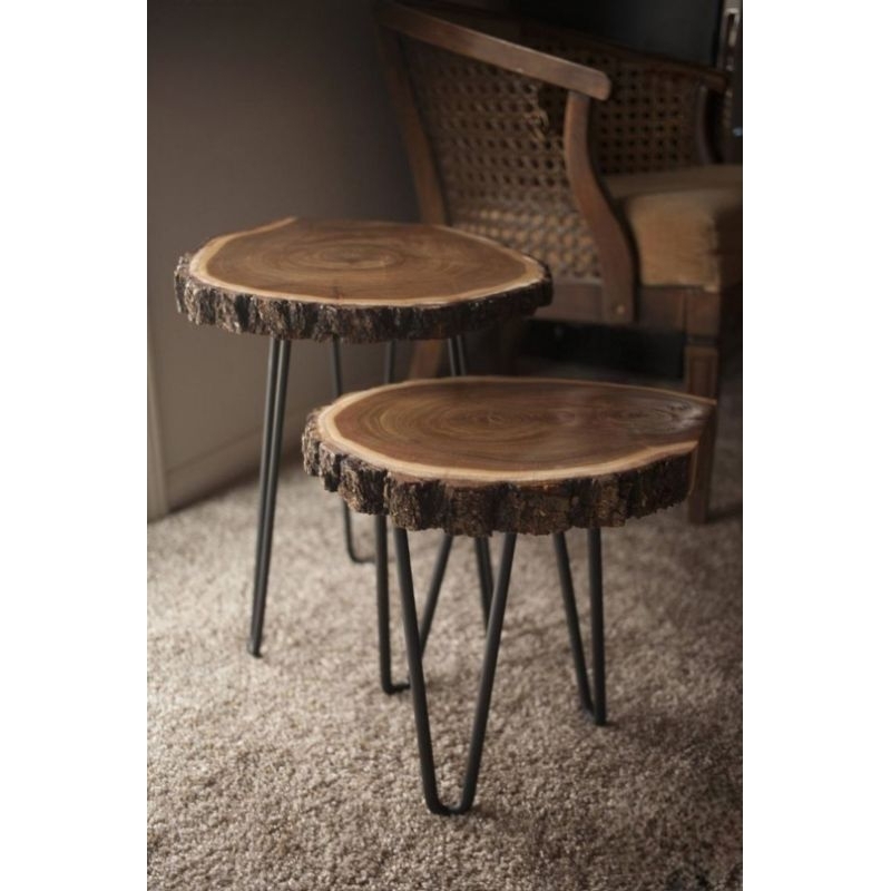 Vintage style side table, circumference 40-50cm