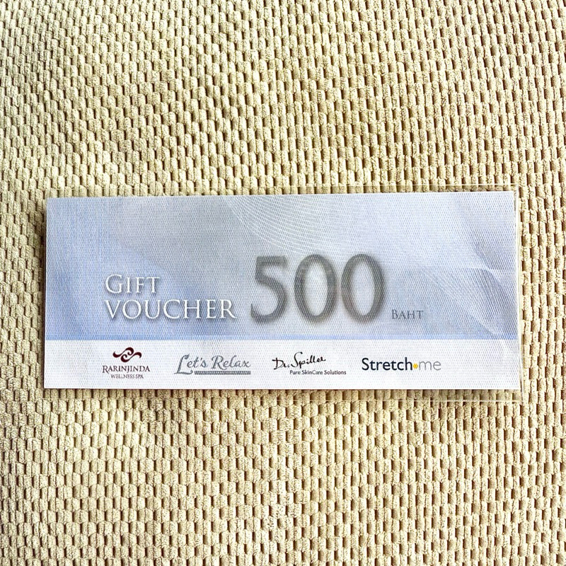 บัตรกำนัล บัตรของขวัญ RarinJinda Wellness Spa,Let’s Relax Spa, Dr.Spiller