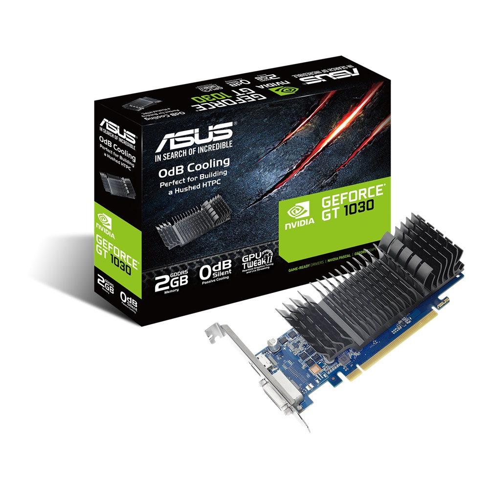 ASUS GT 1030 low profile 2GB GDDR5 (GT1030-SL-2G-BRK) Graphics Card