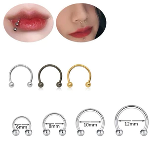 จิวหู จมูก สแตนเลส 316L เครื่องประดับแฟชั่น สำหรับผิวแพ้ง่าย [รหัส M12]