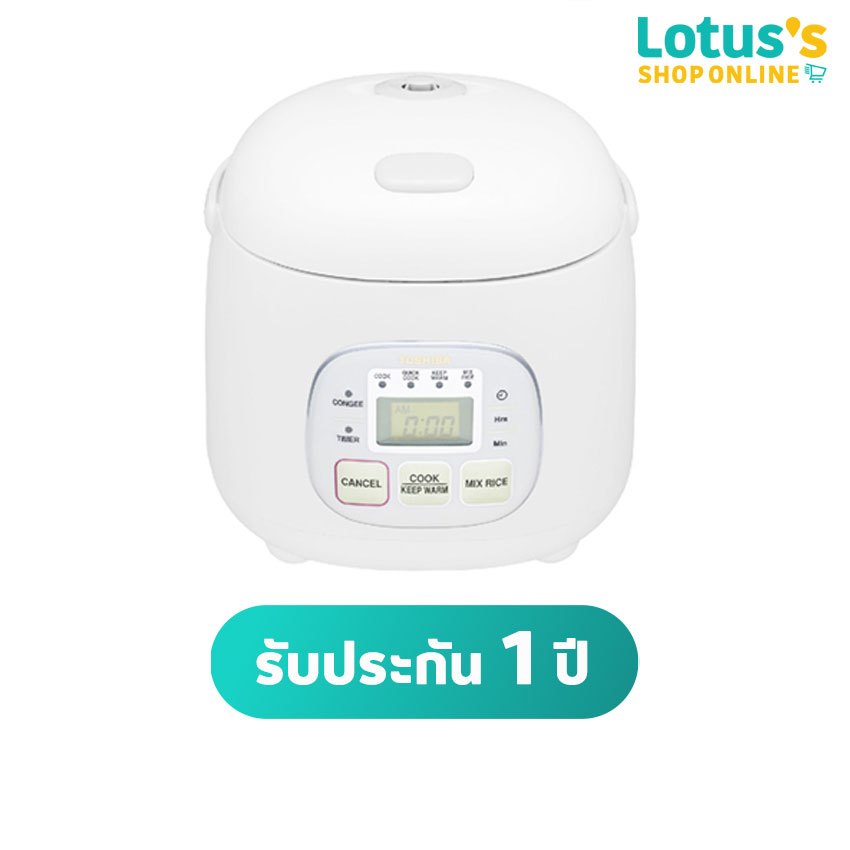 โตชิบา หม้อหุงข้าวระบบดิจิตอล ขนาด 0.5 ลิตร รุ่น RC-5MM TOSHIBA RICE COOKER 0.5 L. (COMP) #RC-5MM