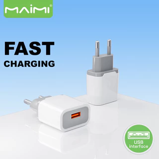 หัวชาร์จ Maimi รุ่น LP-A06 (กล่องสีๆ) ชุดชาร์จ 3.1 A ชาร์จเร็ว มี มอก.(มอก.62368 เล่ม1-2563)