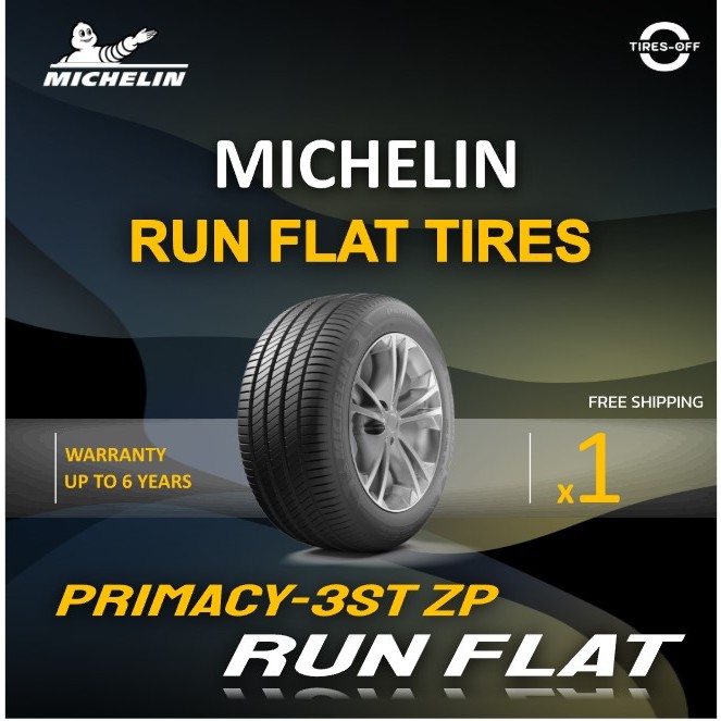 (ส่งฟรี) MICHELIN รุ่น PRIMACY3 ZP RUN FLAT (1เส้น) ยาง Runflat ยางรถยนต์ 225/40R18 245/45R18 245/40