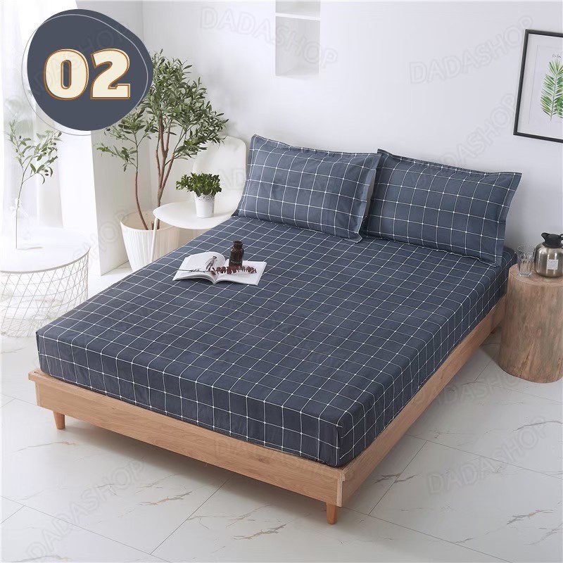 ผ้าปูที่นอน Da1/2 แบบรัดรอบเตียง ขนาด 3.5 ฟุต 5 ฟุต 6 ฟุต （ไม่รวมปลอกหมอน） รัดมุม เตียงสูง10 นิ้ว ไม่มีรอยต่อ ไม่ลอกง่าย - รูปที่ 7