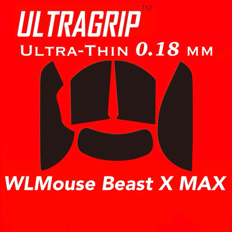 ULTRAGRIP Mouse Grip Tape กริปเทปสำหรับเมาส์(WLMouse Beast X Max) บางเฉียบสุดๆเพียงแค่ 0.18มม.