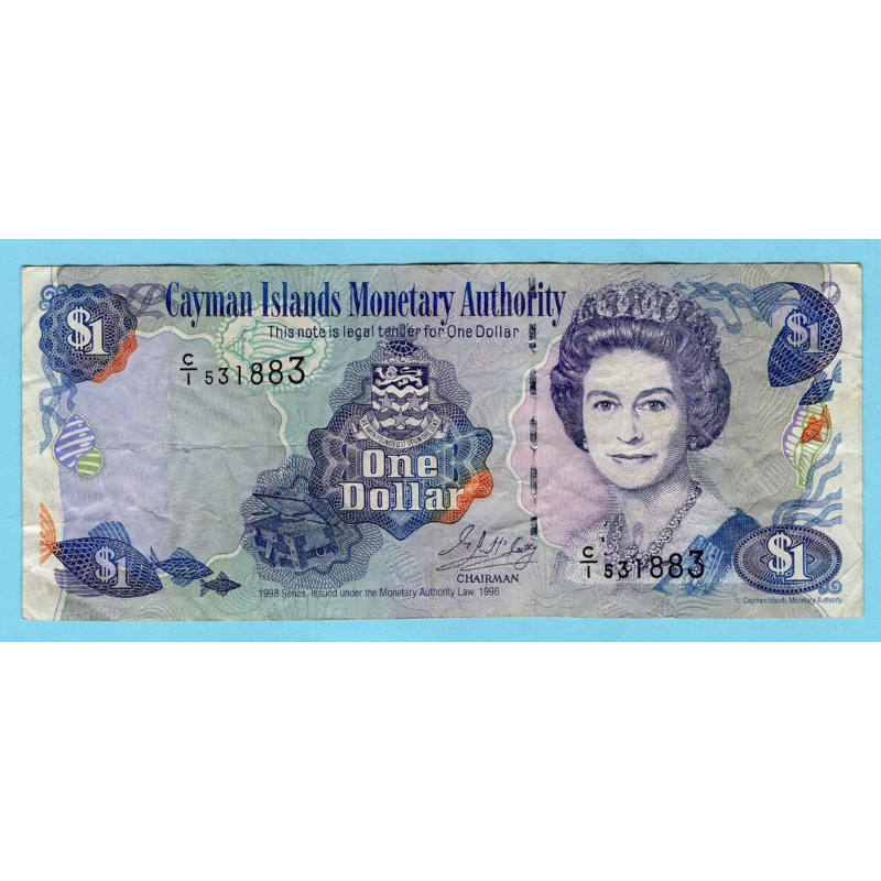 Cayman Islands , One Dollar 1998