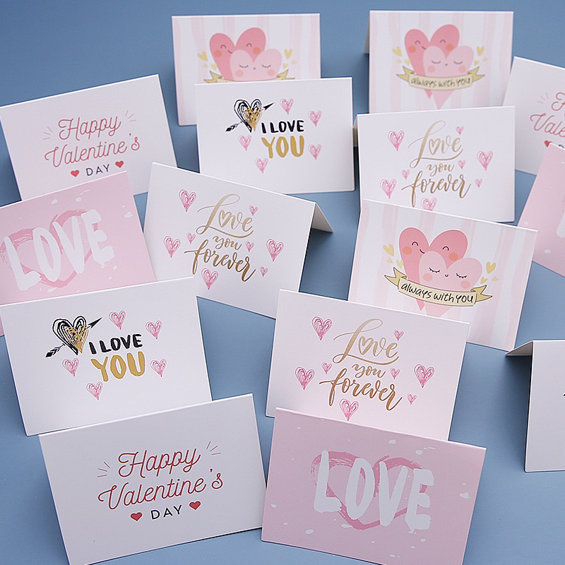 (แบบM2) การ์ดอวยพร การ์ดวาเลนไทน์ Valentines Card การ์ดดอกไม้ การ์ดอวยพรราคาถูก