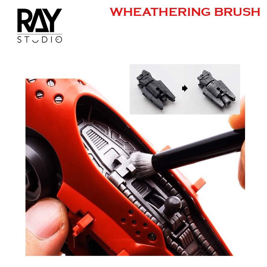 [RAY STUDIO] RMDRB พู่กัน 干扫笔 W WHEATHERING BRUSH MODEL TOOL RMDRB