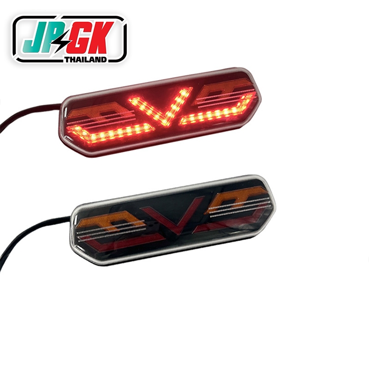 ไฟท้ายด้านหลัง LED ไฟท้ายรถจักรยานยนต์ 12V ไฟตัดหมอกหลังไฟท้ายไฟเบรกไฟดัดแปลง