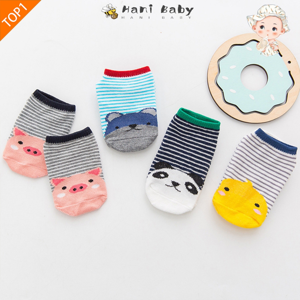 ถุงเท้าเด็กแรกเกิด ถุงเท้าสั้นเด็ก กันลื่น ผ้าฝ้าย ลายการ์ตูน สำหรับเด็กวัยหัดเดิน ใส่สบาย