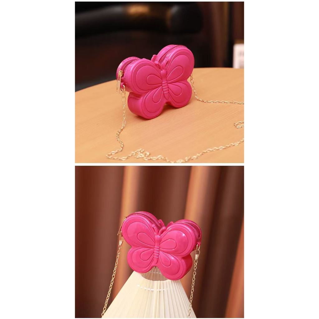 กระเป๋าผีเสื้อ น่ารัก กระเป๋าสะพายไหล่ กระเป๋าสะพายข้าง 10สี #023 - รูปที่ 7