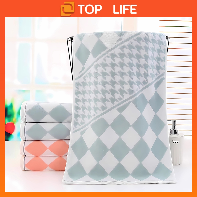 ผ้าเช็ดตัว ผ้าขนหนูอาบน้ำ พร้อมส่ง คอตตอนแท้ 100% ขนาดใหญ่พิเศษ 70X140cm ซับน้ำดี ขนไม่หลุด