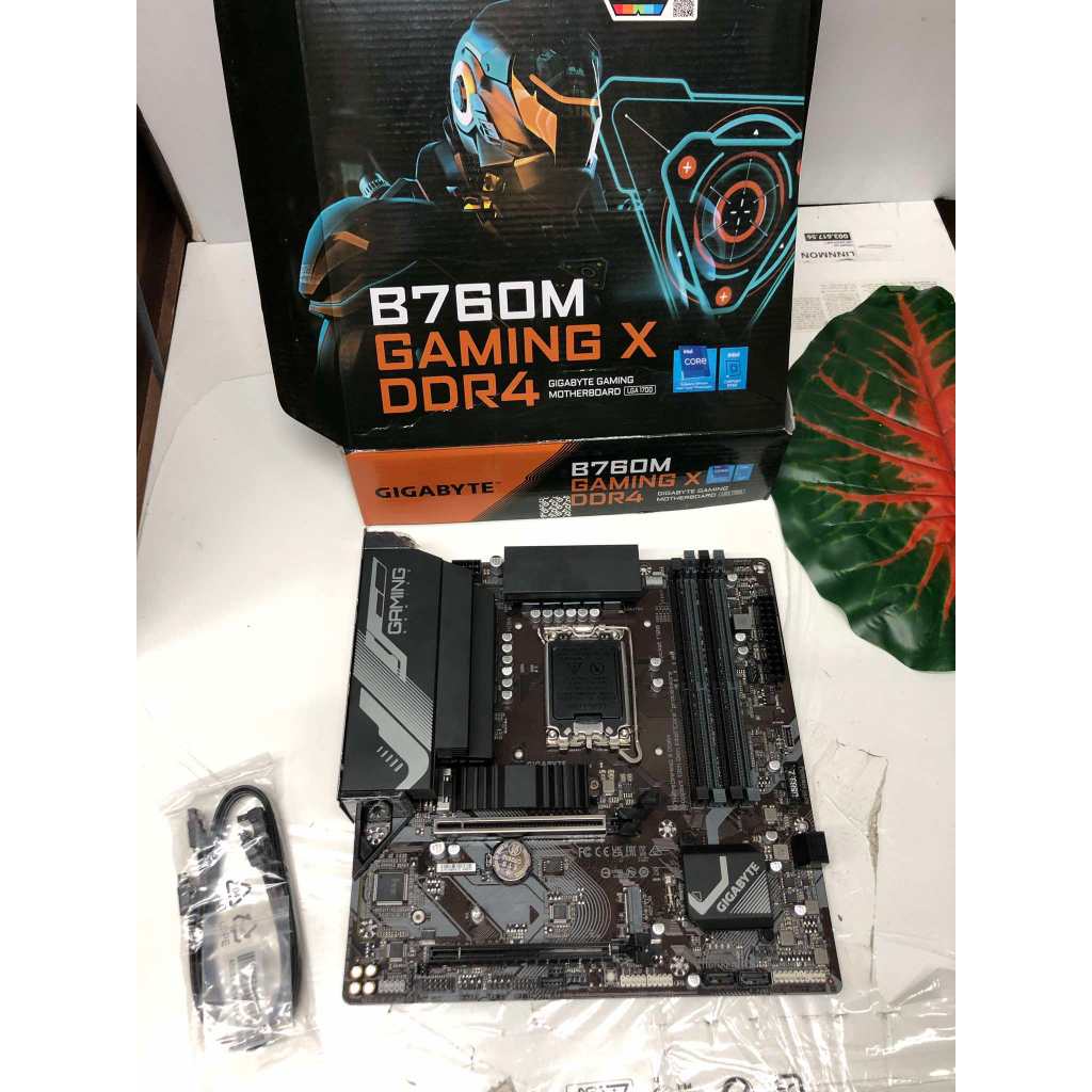 MAINBOARD GIGABYTE B760M GAMING X DDR4 (LGA 1700) (MICRO-ATX) ครบกล่อง พร้อมใช้งาน ประกันยาว